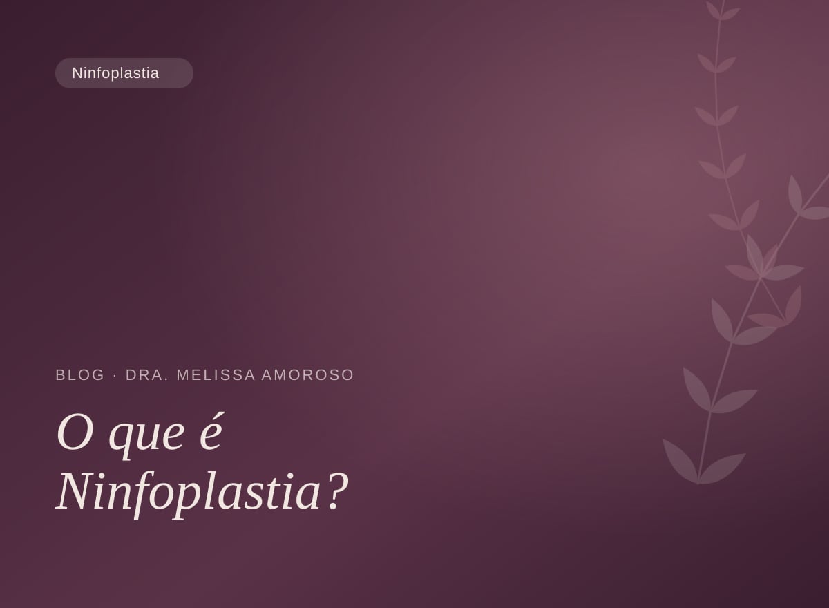 O que é ninfoplastia? Entenda o procedimento