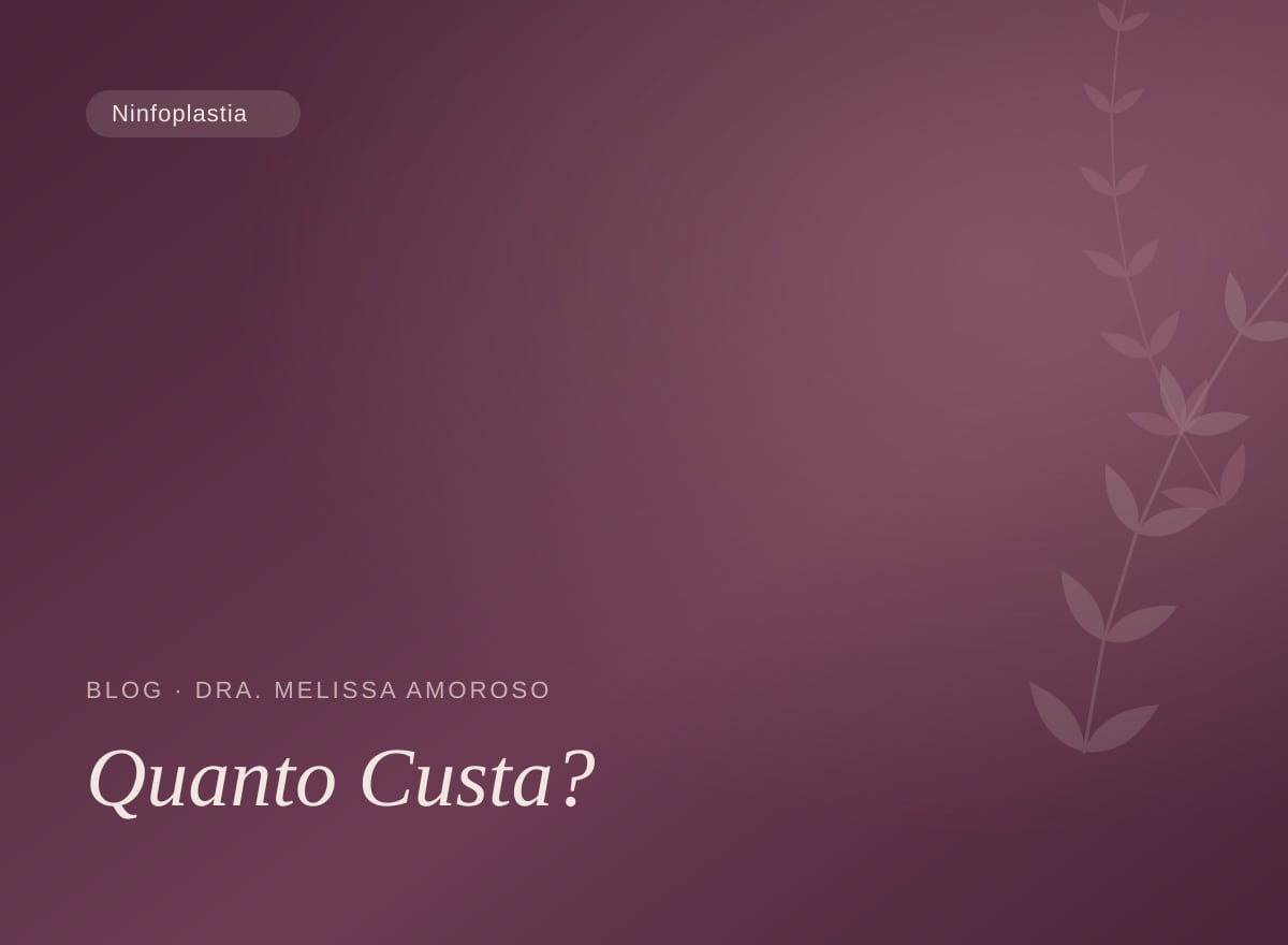 Quanto custa uma ninfoplastia? Entenda o que define o valor